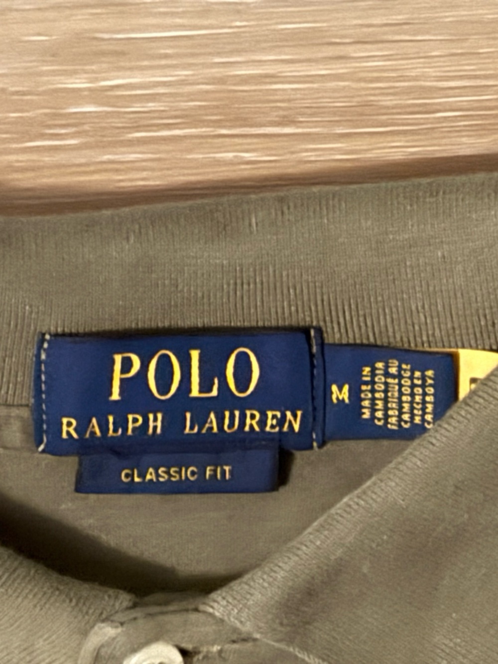 Polo by Ralph Lauren | Olive Green Men’s Classic Fit Polo Shirt - Picture 3 of 4